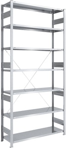 EUROKRAFT, EUROKRAFT Schwerlast-Steckregal, verzinkt Regalhöhe 3000 mm Grundregal, BxT 1300 x 500 mm, eurokraft pro Schwerlast-Steckregal, verzinkt, Regalhöhe 3000 mm, Grundregal, BxT 1300 x 500 mm