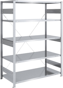 EUROKRAFT, EUROKRAFT Schwerlast-Steckregal, verzinkt Regalhöhe 2000 mm Grundregal, BxT 1300 x 800 mm, eurokraft pro Schwerlast-Steckregal, verzinkt, Regalhöhe 2000 mm, Grundregal, BxT 1300 x 800 mm