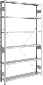 EUROKRAFT, EUROKRAFT Schwerlast-Steckregal, verzinkt Regalhöhe 2500 mm Grundregal, BxT 1300 x 300 mm, eurokraft pro Schwerlast-Steckregal, verzinkt, Regalhöhe 2500 mm, Grundregal, BxT 1300 x 300 mm