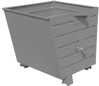 undefined, Stapel-Kippbehälter Volumen 0,55 m³ grau RAL 7005, Stapelkipper BSK 55, grau