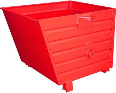undefined, Stapel-Kippbehälter Volumen 0,9 m³ rot RAL 3000, Stapelkipper BSK 90, rot