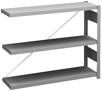 undefined, Sideboard-Steckregal, verzinkt Höhe 825 mm, 3 Böden, Anbauregal Fachtiefe 300 mm, Fachlast 150 kg, hofe Sideboard-Steckregal, verzinkt, Höhe 825 mm, 3 Böden, Anbauregal, Bodentiefe 300 mm, Fachlast 150 kg