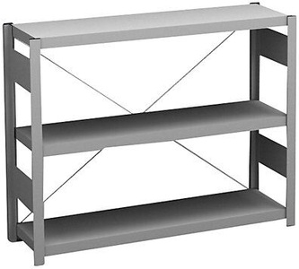 undefined, Sideboard-Steckregal, verzinkt Höhe 825 mm, 3 Böden, Grundregal Fachtiefe 300 mm, Fachlast 150 kg, hofe Sideboard-Steckregal, verzinkt, Höhe 825 mm, 3 Böden, Grundregal, Bodentiefe 300 mm, Fachlast 150 kg