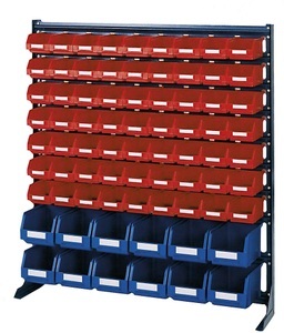 undefined, Lagerregal, Breite 1020 mm ohne Sichtlagerkästen HxT 1110 x 235 mm, Kleinteileregal, Breite 1020 mm, ohne Sichtlagerkästen, HxT 1110 x 235 mm