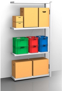 EUROKRAFT, EUROKRAFT Fachboden-Steckregal, verzinkt Regalhöhe 2000 mm, Fachbodenbreite 965 mm Anbauregal, Fachbodentiefe 350 mm, eurokraft pro Fachboden-Steckregal, verzinkt, einseitig, Regalhöhe 2000 mm, Fachbodenbreite 965 mm, Anbauregal, Fachbodentiefe 350 mm