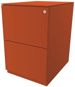 Bisley, BISLEY Rollcontainer Note™, mit 2 Hängeregistraturen HxB 652 x 420 mm, mit Top orange, BISLEY Rollcontainer Note?, mit 2 Hängeregistraturen, HxB 652 x 420 mm, mit Top, orange