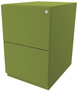 Bisley, BISLEY Rollcontainer Note™, mit 2 Hängeregistraturen HxB 645 x 420 mm grün, BISLEY Rollcontainer Note?, mit 2 Hängeregistraturen, HxB 645 x 420 mm, grün