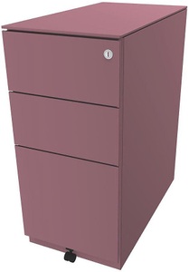 Bisley, BISLEY Rollcontainer Note™, mit 2 Universalschubladen, 1 Hängeregistratur HxBxT 652 x 300 x 565 mm, mit Top pink, BISLEY Rollcontainer Note?, mit 2 Universalschubladen, 1 Hängeregistratur, HxBxT 652 x 300 x 565 mm, mit Top, pink