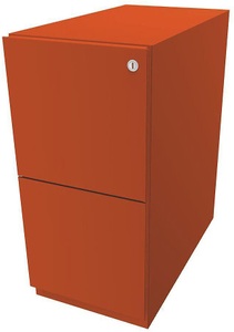 Bisley, BISLEY Rollcontainer Note™, mit 2 Hängeregistraturen HxB 645 x 300 mm orange, BISLEY Rollcontainer Note?, mit 2 Hängeregistraturen, HxB 645 x 300 mm, orange