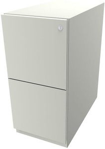 Bisley, BISLEY Rollcontainer Note™, mit 2 Hängeregistraturen HxB 645 x 300 mm reinweiß, BISLEY Rollcontainer Note?, mit 2 Hängeregistraturen, HxB 645 x 300 mm, reinweiß