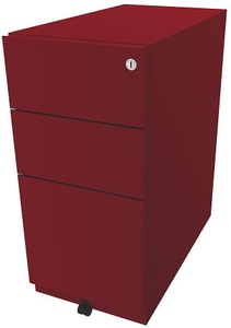 Bisley, BISLEY Rollcontainer Note™, mit 2 Universalschubladen, 1 Hängeregistratur HxBxT 645 x 300 x 565 mm kardinalrot, BISLEY Rollcontainer Note?, mit 2 Universalschubladen, 1 Hängeregistratur, HxBxT 645 x 300 x 565 mm, kardinalrot