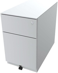 Bisley, BISLEY Rollcontainer Note™, mit 1 Hängeregistratur, 1 Universalschublade HxBxT 502 x 300 x 565 mm, mit Griffleiste und Top verkehrsweiß, BISLEY Rollcontainer Note?, mit 1 Hängeregistratur, 1 Universalschublade, HxBxT 502 x 300 x 565 mm, mit Griffleiste und Top, verkehrsweiß