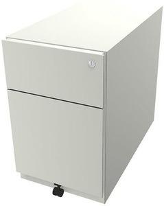 Bisley, BISLEY Rollcontainer Note™, mit 1 Hängeregistratur, 1 Universalschublade HxBxT 495 x 300 x 565 mm, mit Griffleiste reinweiß, BISLEY Rollcontainer Note?, mit 1 Hängeregistratur, 1 Universalschublade, HxBxT 495 x 300 x 565 mm, mit Griffleiste, reinweiß
