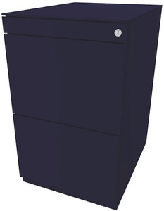 Bisley, BISLEY Standcontainer Note™, mit 2 Hängeregistraturen Höhe 704 - 737 mm, mit Top oxfordblau, BISLEY Standcontainer Note?, mit 2 Hängeregistraturen, Höhe 704 - 737 mm, mit Top, oxfordblau
