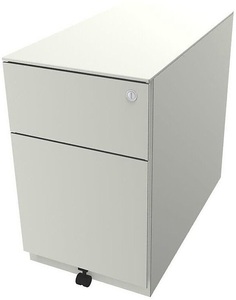 Bisley, BISLEY Rollcontainer Note™, mit 1 Hängeregistratur, 1 Universalschublade HxBxT 502 x 300 x 565 mm, mit Griffleiste und Top reinweiß, BISLEY Rollcontainer Note?, mit 1 Hängeregistratur, 1 Universalschublade, HxBxT 502 x 300 x 565 mm, mit Griffleiste und Top, reinweiß