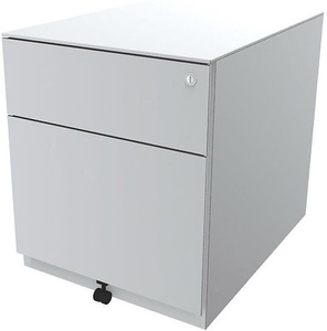 Bisley, BISLEY Rollcontainer Note™, mit 1 Hängeregistratur, 1 Universalschublade HxBxT 502 x 420 x 565 mm, mit Griffleiste und Top verkehrsweiß, BISLEY Rollcontainer Note?, mit 1 Hängeregistratur, 1 Universalschublade, HxBxT 502 x 420 x 565 mm, mit Griffleiste und Top, verkehrsweiß