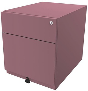 Bisley, BISLEY Rollcontainer Note™, mit 1 Hängeregistratur, 1 Universalschublade HxBxT 495 x 420 x 565 mm, mit Griffleiste pink, BISLEY Rollcontainer Note?, mit 1 Hängeregistratur, 1 Universalschublade, HxBxT 495 x 420 x 565 mm, mit Griffleiste, pink