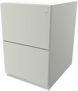 Bisley, BISLEY Rollcontainer Note™, mit 2 Hängeregistraturen HxB 645 x 420 mm reinweiß, BISLEY Rollcontainer Note?, mit 2 Hängeregistraturen, HxB 645 x 420 mm, reinweiß