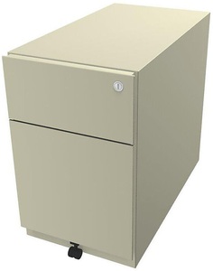 Bisley, BISLEY Rollcontainer Note™, mit 1 Hängeregistratur, 1 Universalschublade HxBxT 495 x 300 x 565 mm, mit Griffleiste hellelfenbein, BISLEY Rollcontainer Note?, mit 1 Hängeregistratur, 1 Universalschublade, HxBxT 495 x 300 x 565 mm, mit Griffleiste, hellelfenbein