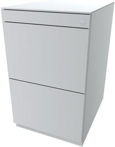 Bisley, BISLEY Standcontainer Note™, mit 2 Hängeregistraturen Höhe 704 - 737 mm, mit Top verkehrsweiß, BISLEY Standcontainer Note?, mit 2 Hängeregistraturen, Höhe 704 - 737 mm, mit Top, verkehrsweiß