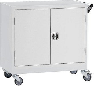 undefined, Fahrschrank HxBxT 920 x 920 x 610 mm lichtgrau RAL 7035, Fahrschrank, HxBxT 920 x 920 x 610 mm, lichtgrau RAL 7035