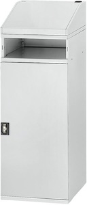 RAU, RAU Industrie-Stehpult mit offenem Fach über dem Schrank Breite 450 mm, lichtgrau, RAU Industrie-Stehpult, mit offenem Fach über dem Schrank, Breite 450 mm, lichtgrau