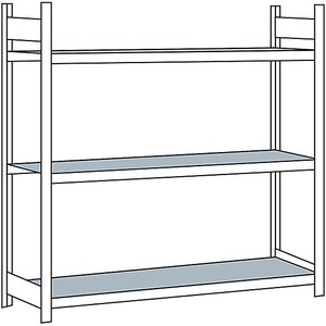 undefined, Weitspannregal, mit Stahlboden, Höhe 2000 mm Spannweite 2000 mm Grundregal, Tiefe 600 mm, SCHULTE Weitspannregal, mit Stahlboden, Höhe 2000 mm, Spannweite 2000 mm, Grundregal, Tiefe 600 mm