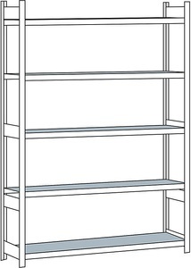 undefined, Weitspannregal, mit Stahlboden, Höhe 3000 mm Spannweite 2500 mm Grundregal, Tiefe 500 mm, SCHULTE Weitspannregal, mit Stahlboden, Höhe 3000 mm, Spannweite 2500 mm, Grundregal, Tiefe 500 mm
