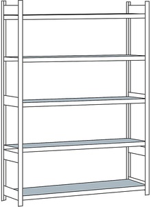 undefined, Weitspannregal, mit Stahlboden, Höhe 3000 mm Spannweite 2500 mm Grundregal, Tiefe 600 mm, SCHULTE Weitspannregal, mit Stahlboden, Höhe 3000 mm, Spannweite 2500 mm, Grundregal, Tiefe 600 mm