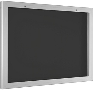 undefined, Schaukasten Türöffnung 90° nach oben für Format DIN A0, Rückwand anthrazitgrau, Schaukasten, Türöffnung 90° nach oben, für Format DIN A0, Rückwand anthrazitgrau