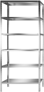 undefined, Edelstahlregal Regalhöhe 2500 mm Grundregal, Breite x Tiefe 1100 x 500 mm, Edelstahlregal, Regalhöhe 2500 mm, Grundregal, Breite x Tiefe 1100 x 500 mm