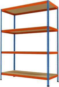 undefined, Großfach-Schwerlastregal Höhe 2438 mm, Gesamttiefe 773 mm Breite 1841 mm, Großfach-Schwerlastregal, Höhe 2438 mm, Gesamttiefe 773 mm, Breite 1841 mm