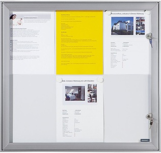 office akktiv, office akktiv Schaukasten mit Flügeltür Außen-BxHxT 522 x 697 x 33 mm Metallrückwand, eurokraft pro Schaukasten mit Flügeltür, Außen-BxHxT 522 x 697 x 33 mm, Metallrückwand