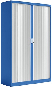 office akktiv, office akktiv Rollladenschrank BxT 1200 x 450 mm Höhe 1950 mm, enzianblau, eurokraft pro Rollladenschrank, BxT 1200 x 450 mm, Höhe 1950 mm, enzianblau