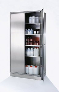 undefined, Edelstahl-Mehrzweckschrank Flügeltürenschrank HxBxT 1950 x 1000 x 400 mm, Edelstahl-Mehrzweckschrank, Flügeltürenschrank, HxBxT 1950 x 1000 x 400 mm