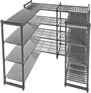 undefined, Kunststoff-Steckregalsystem Fachboden-BxT 835 x 610 mm Anbauregal, Breite 875 mm, Boden glatt, Kunststoff-Steckregalsystem, Fachboden-BxT 835 x 610 mm, Anbauregal, Breite 875 mm, Boden glatt