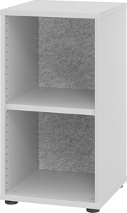 undefined, ANNY-AC - Regal mit Akustik-Rückwand HxBxT 748 x 400 x 400 mm, 1 Fachboden lichtgrau, ANNY-AC - Regal mit Akustik-Rückwand, HxBxT 748 x 400 x 400 mm, 1 Fachboden, lichtgrau