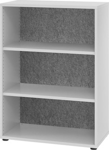 undefined, ANNY-AC - Regal mit Akustik-Rückwand HxBxT 1100 x 800 x 400 mm, 2 Fachböden lichtgrau, ANNY-AC - Regal mit Akustik-Rückwand, HxBxT 1100 x 800 x 400 mm, 2 Fachböden, lichtgrau
