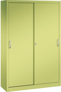 CP, CP ACURADO Schiebetürenschrank 3 Fachböden, 2 Schließfächer, HxBxT 1950 x 1200 x 400 mm viridingrün, C+P ACURADO Schiebetürenschrank, 3 Fachböden, 2 Schließfächer, HxBxT 1950 x 1200 x 400 mm, viridingrün