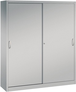 CP, CP ACURADO Schiebetürenschrank 6 Fachböden, 2 Schließfächer, HxBxT 1950 x 1600 x 400 mm weißalu, C+P ACURADO Schiebetürenschrank, 6 Fachböden, 2 Schließfächer, HxBxT 1950 x 1600 x 400 mm, weißalu
