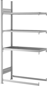 undefined, Lager- und Werkstatt-Multifunktionsregal Höhe 2000 mm, 4 Lagerebenen Anbauregal, BxT 1010 x 435 mm, hofe Lager- und Werkstatt-Multifunktionsregal, Höhe 2000 mm, 4 Lagerebenen, Anbauregal, BxT 1010 x 435 mm