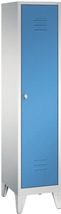CP, CP CLASSIC Garderobenschrank mit Füßen 1 Abteil, Abteilbreite 400 mm lichtgrau / lichtblau, 