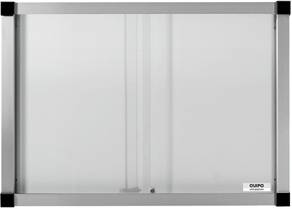 QUIPO, QUIPO Schaukasten, Schiebetüren 8 (2 x 4) DIN-A4-Blätter Metall-Rückwand, eurokraft pro Schaukasten, Schiebetüren, 8 (2 x 4) DIN-A4-Blätter, Metall-Rückwand