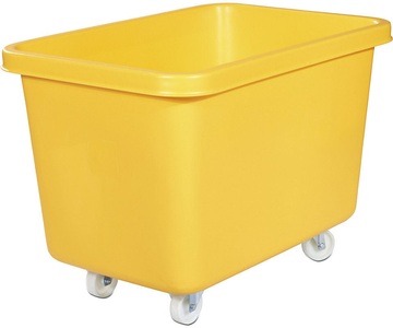 undefined, Rechteckbehälter aus Polyethylen, fahrbar Inhalt 227 l gelb, BASIC Rollbehälter, BxT 902 x 660 mm, gelb