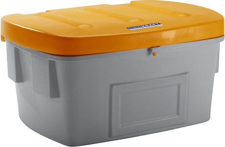 EUROKRAFT, EUROKRAFT Universal- und Streugutbehälter 550 l, ohne Entnahmeöffnung Deckel orange, eurokraft pro Universal- und Streugutbehälter, ohne Entnahmeöffnung, 550 l, Deckel orange