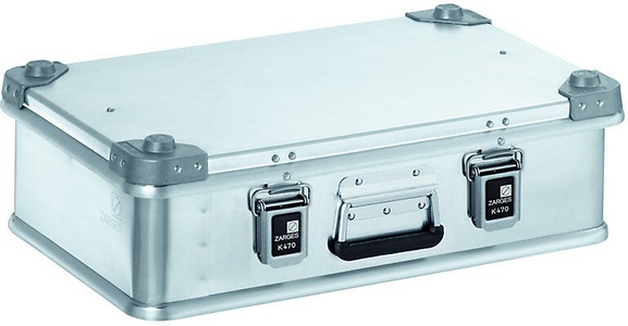 Zarges, ZARGES Alu-Transportkiste Inhalt 29 l, Innen-LxBxH 550 x 350 x 150 mm in robuster Ausführung, ZARGES Alu-Transportkiste, Inhalt 29 l, Innen-LxBxH 550 x 350 x 150 mm, in robuster Ausführung