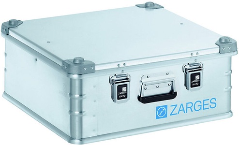 Zarges, ZARGES Alu-Transportkiste Inhalt 67 l, Innen-LxBxH 550 x 550 x 220 mm in robuster Ausführung, ZARGES Alu-Transportkiste, Inhalt 67 l, Innen-LxBxH 550 x 550 x 220 mm, in robuster Ausführung