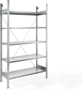 EUROKRAFT, EUROKRAFT Fachboden-Steckregal, verzinkt Regalhöhe 2350 mm, Fachbodenbreite 1215 mm Grundregal, Fachbodentiefe 550 mm, eurokraft pro Fachboden-Steckregal, verzinkt, einseitig, Regalhöhe 2350 mm, Fachbodenbreite 1215 mm, Grundregal, Fachbodentiefe 550 mm
