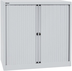 Bisley, BISLEY Euro-Rollladenschrank Breite 1000 mm, 2 Fachböden lichtgrau, BISLEY Euro-Rollladenschrank, Breite 1000 mm, 2 Fachböden, lichtgrau