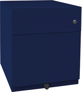 Bisley, BISLEY Rollcontainer Note™, mit 1 Hängeregistratur, 1 Universalschublade HxBxT 495 x 420 x 565 mm, mit Griffleiste oxfordblau, BISLEY Rollcontainer Note?, mit 1 Hängeregistratur, 1 Universalschublade, HxBxT 495 x 420 x 565 mm, mit Griffleiste, oxfordblau